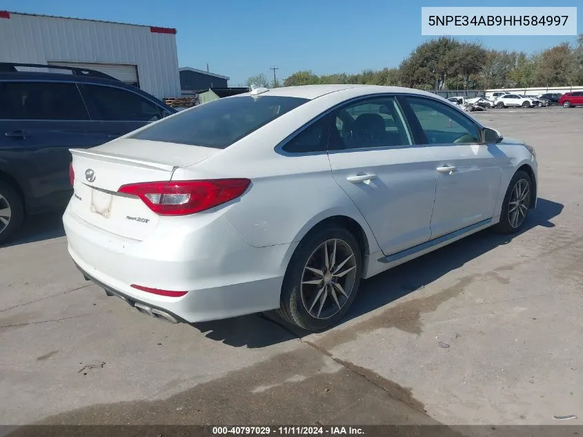 5NPE34AB9HH584997 2017 Hyundai Sonata Sport 2.0T