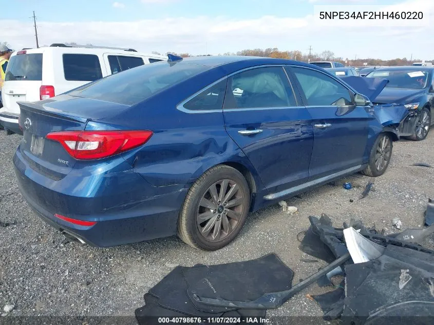 2017 Hyundai Sonata Sport VIN: 5NPE34AF2HH460220 Lot: 40798676