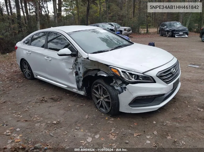 2017 Hyundai Sonata Sport 2.0T VIN: 5NPE34AB1HH461842 Lot: 40804524