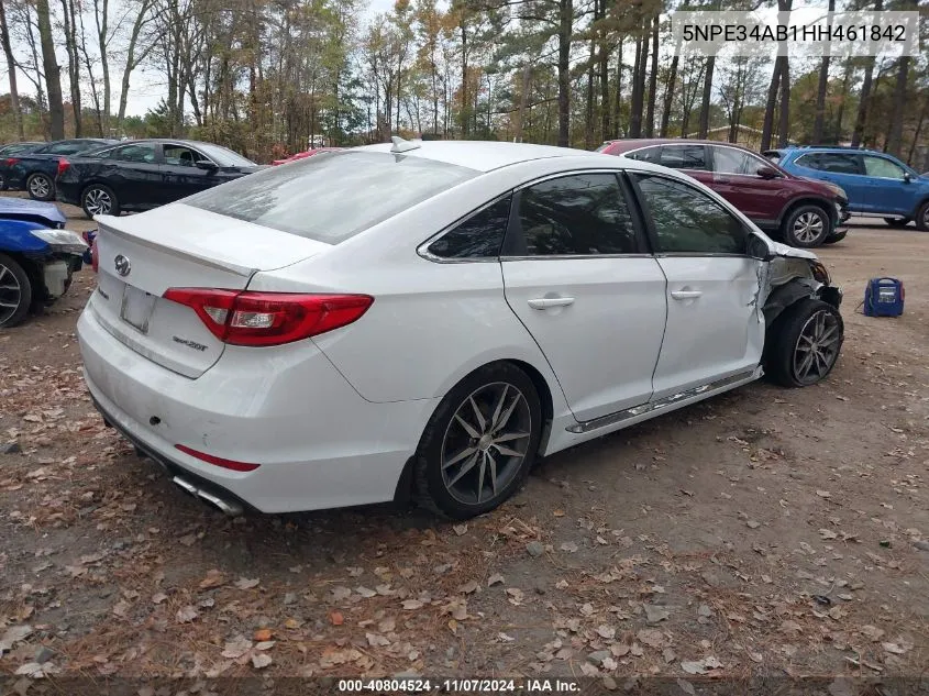 2017 Hyundai Sonata Sport 2.0T VIN: 5NPE34AB1HH461842 Lot: 40804524