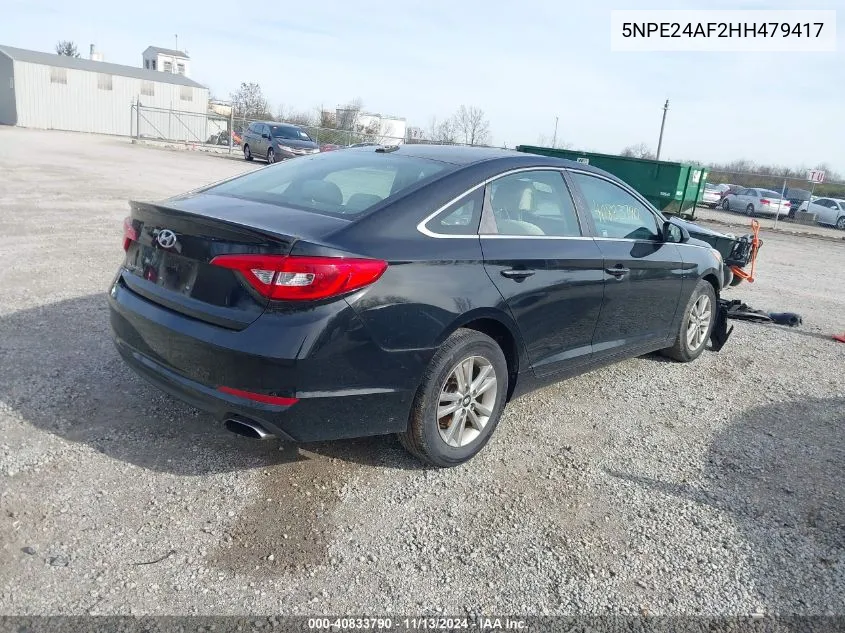 5NPE24AF2HH479417 2017 Hyundai Sonata Se