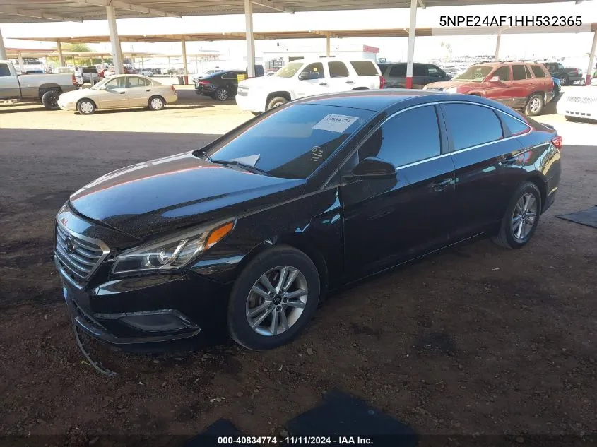 2017 Hyundai Sonata VIN: 5NPE24AF1HH532365 Lot: 40834774