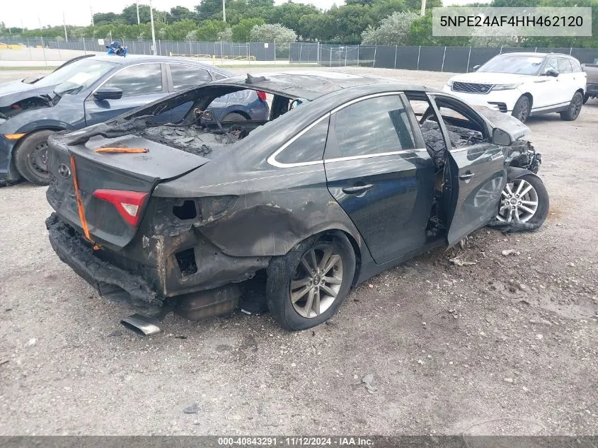 2017 Hyundai Sonata Se VIN: 5NPE24AF4HH462120 Lot: 40843291