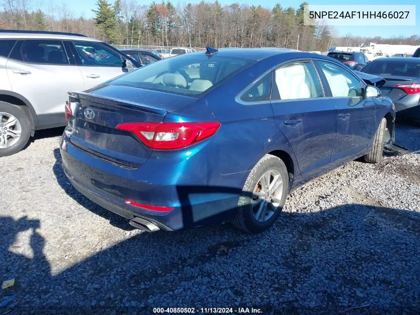 5NPE24AF1HH466027 2017 Hyundai Sonata Se