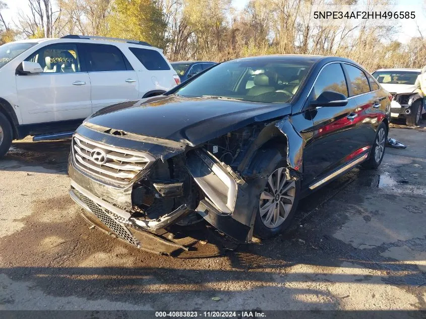 2017 Hyundai Sonata Sport VIN: 5NPE34AF2HH496585 Lot: 40883823