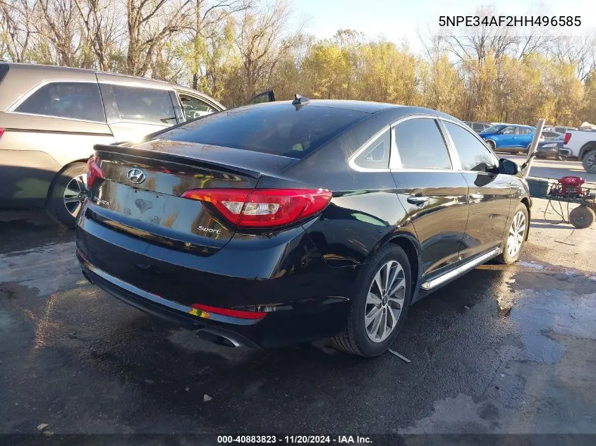 2017 Hyundai Sonata Sport VIN: 5NPE34AF2HH496585 Lot: 40883823