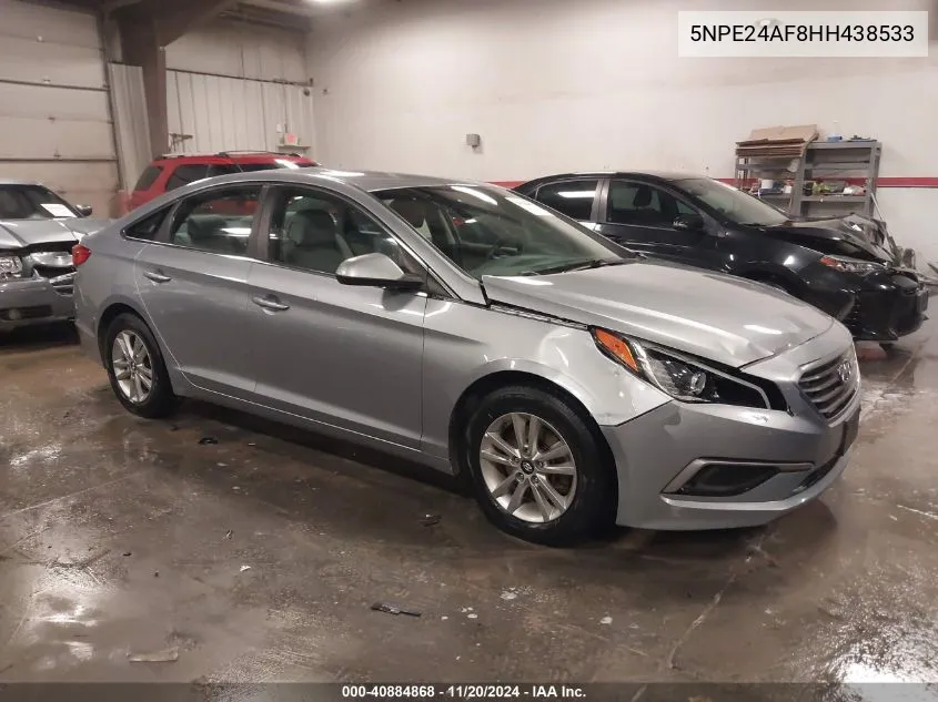 2017 Hyundai Sonata Se VIN: 5NPE24AF8HH438533 Lot: 40884868