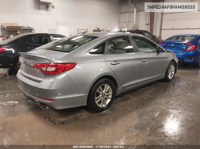 2017 Hyundai Sonata Se VIN: 5NPE24AF8HH438533 Lot: 40884868