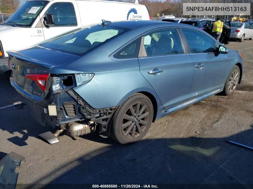 2017 Hyundai Sonata Limited VIN: 5NPE34AF8HH513163 Lot: 40885580