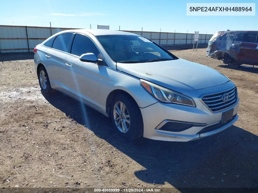 2017 Hyundai Sonata VIN: 5NPE24AFXHH488964 Lot: 40889999