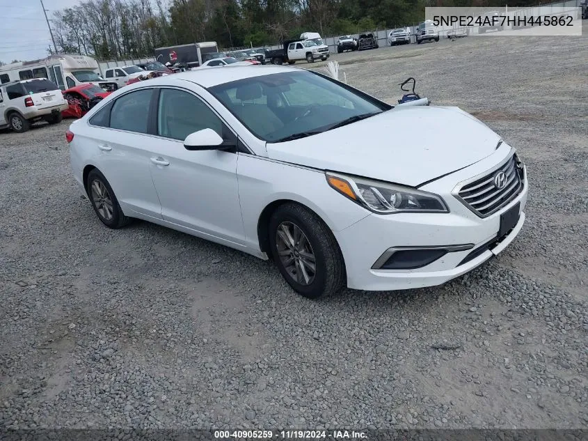 2017 Hyundai Sonata VIN: 5NPE24AF7HH445862 Lot: 40905259