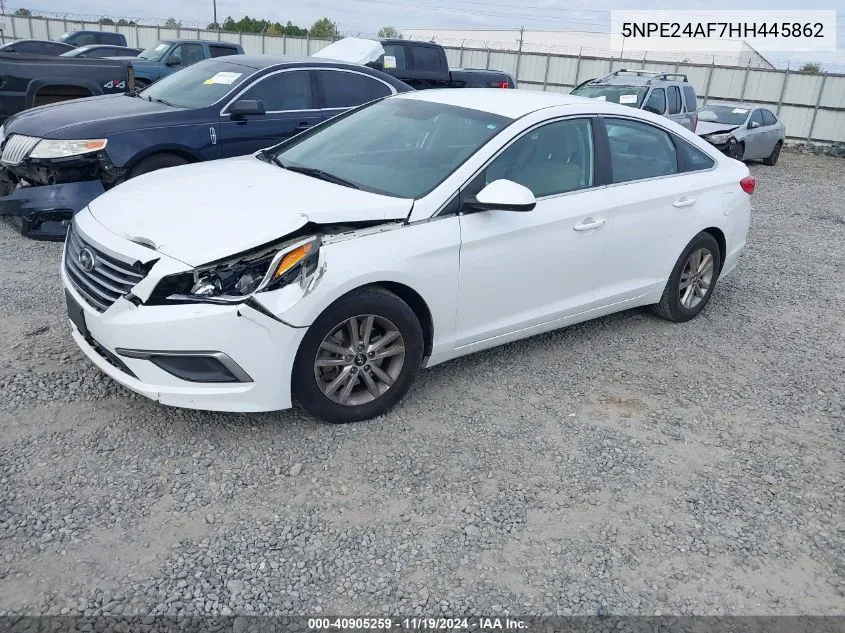 2017 Hyundai Sonata VIN: 5NPE24AF7HH445862 Lot: 40905259