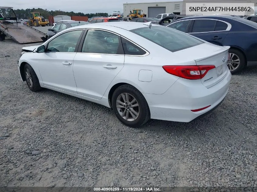 2017 Hyundai Sonata VIN: 5NPE24AF7HH445862 Lot: 40905259