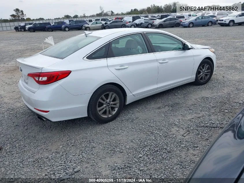 2017 Hyundai Sonata VIN: 5NPE24AF7HH445862 Lot: 40905259