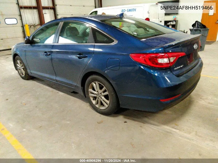 2017 Hyundai Sonata Se VIN: 5NPE24AF8HH519466 Lot: 40906296