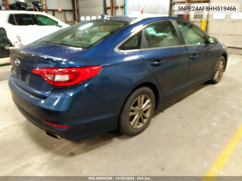 2017 Hyundai Sonata Se VIN: 5NPE24AF8HH519466 Lot: 40906296