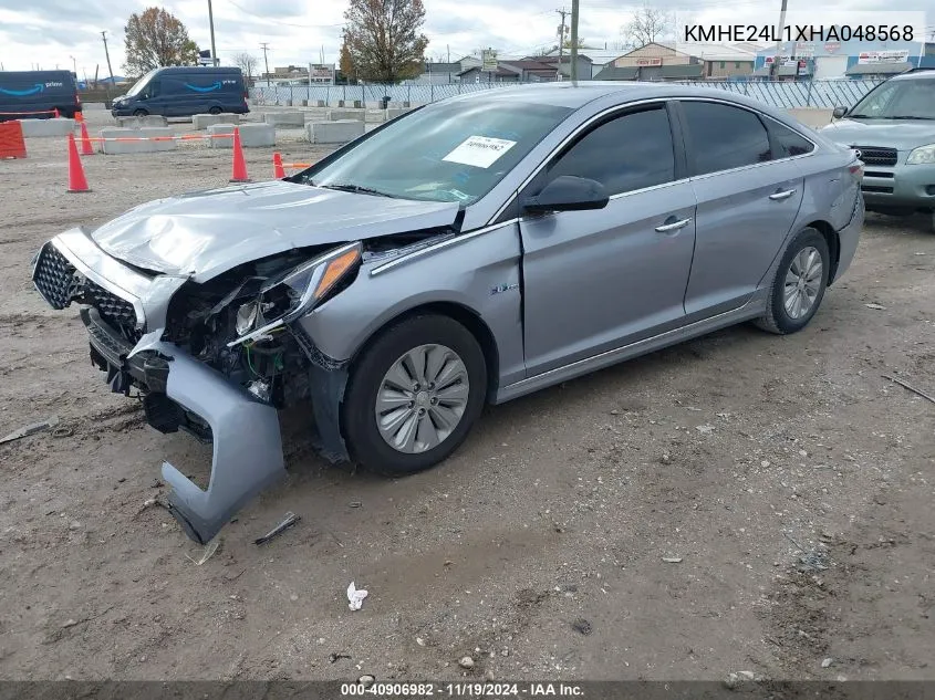 2017 Hyundai Sonata Hybrid Se VIN: KMHE24L1XHA048568 Lot: 40906982