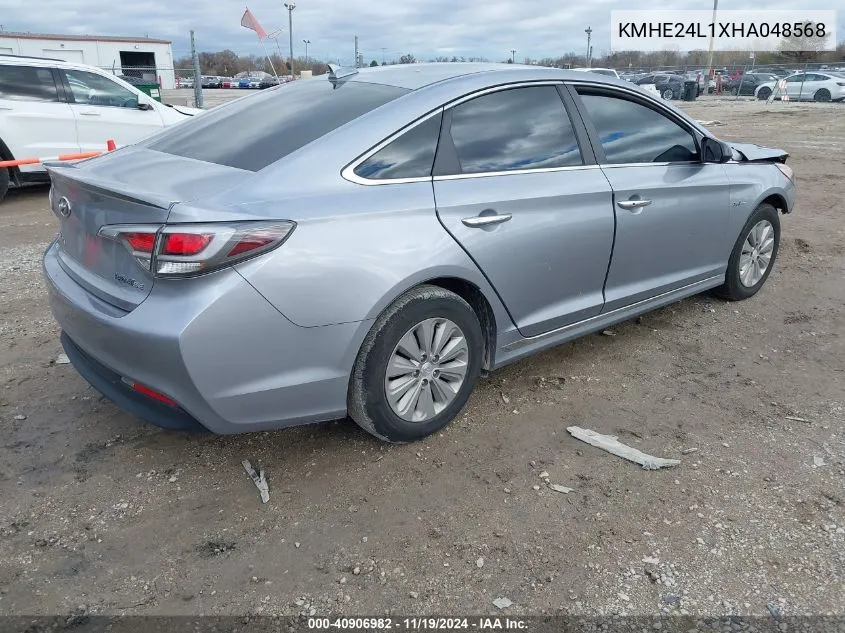 2017 Hyundai Sonata Hybrid Se VIN: KMHE24L1XHA048568 Lot: 40906982