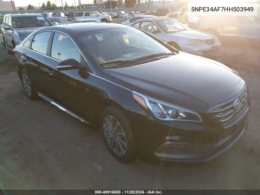 2017 Hyundai Sonata Sport VIN: 5NPE34AF7HH503949 Lot: 40916650