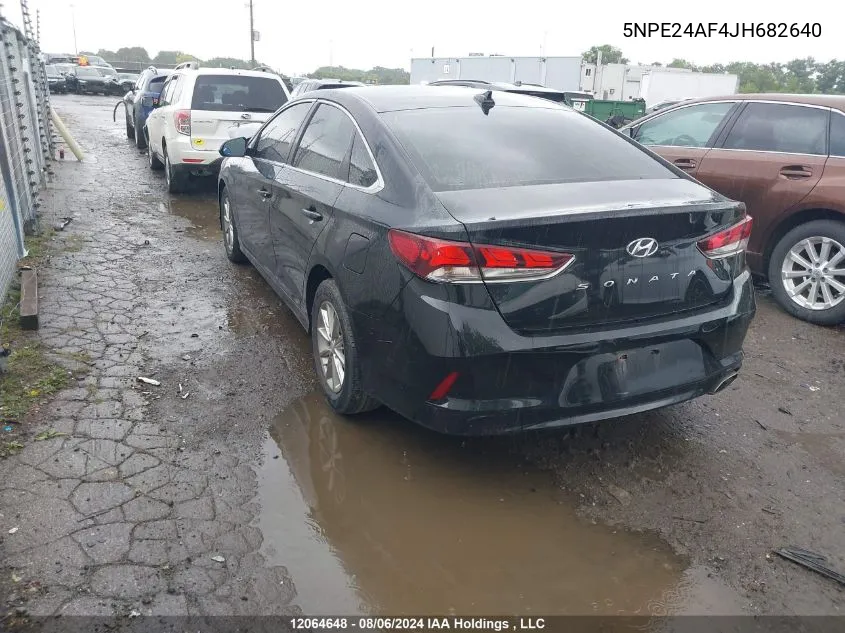 2018 Hyundai Sonata Se VIN: 5NPE24AF4JH682640 Lot: 12064648