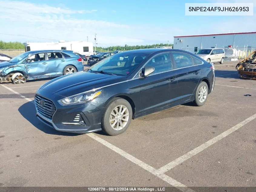 5NPE24AF9JH626953 2018 Hyundai Sonata Se