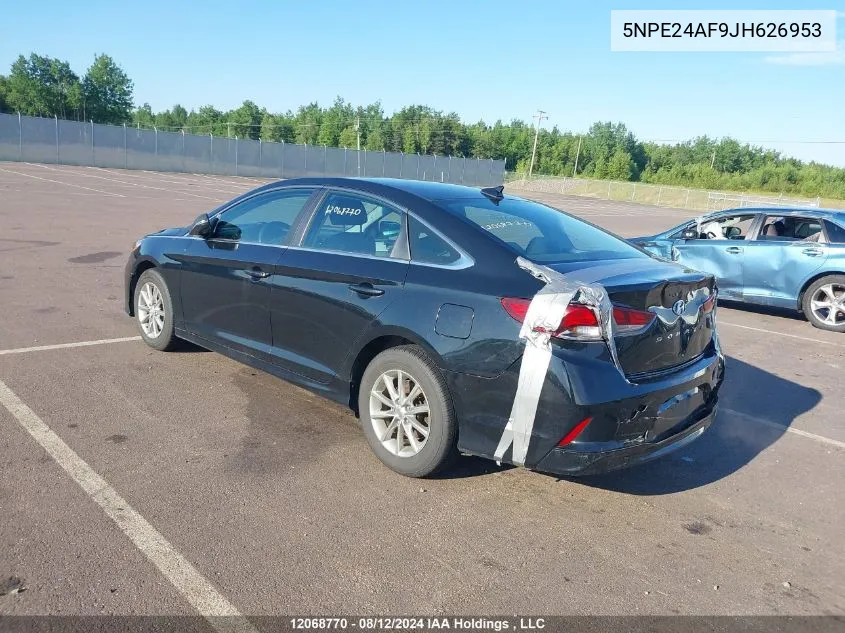 5NPE24AF9JH626953 2018 Hyundai Sonata Se