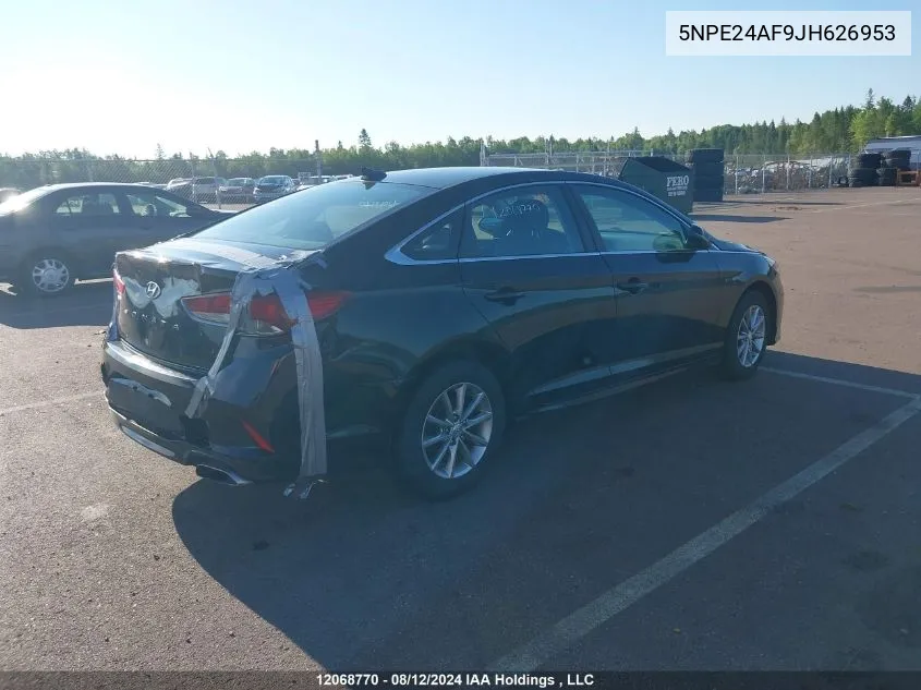 5NPE24AF9JH626953 2018 Hyundai Sonata Se