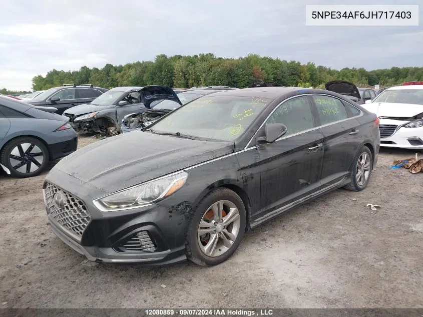 2018 Hyundai Sonata 2.4 Sport VIN: 5NPE34AF6JH717403 Lot: 12080859