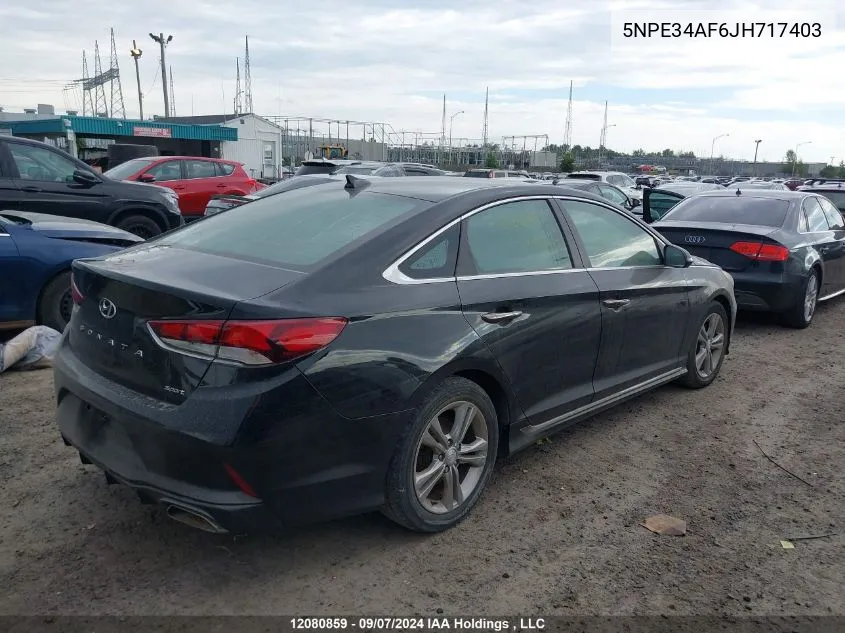 2018 Hyundai Sonata 2.4 Sport VIN: 5NPE34AF6JH717403 Lot: 12080859