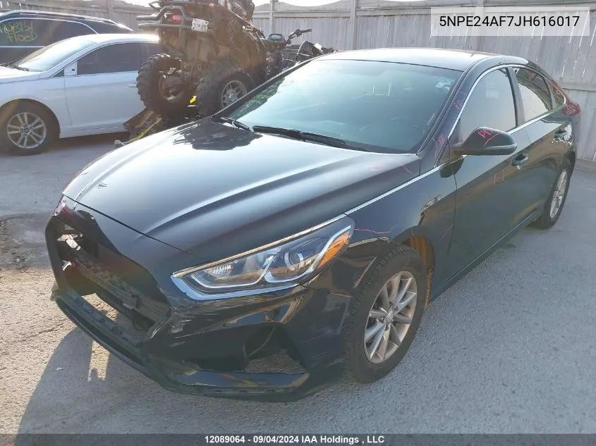 2018 Hyundai Sonata Gl VIN: 5NPE24AF7JH616017 Lot: 12089064