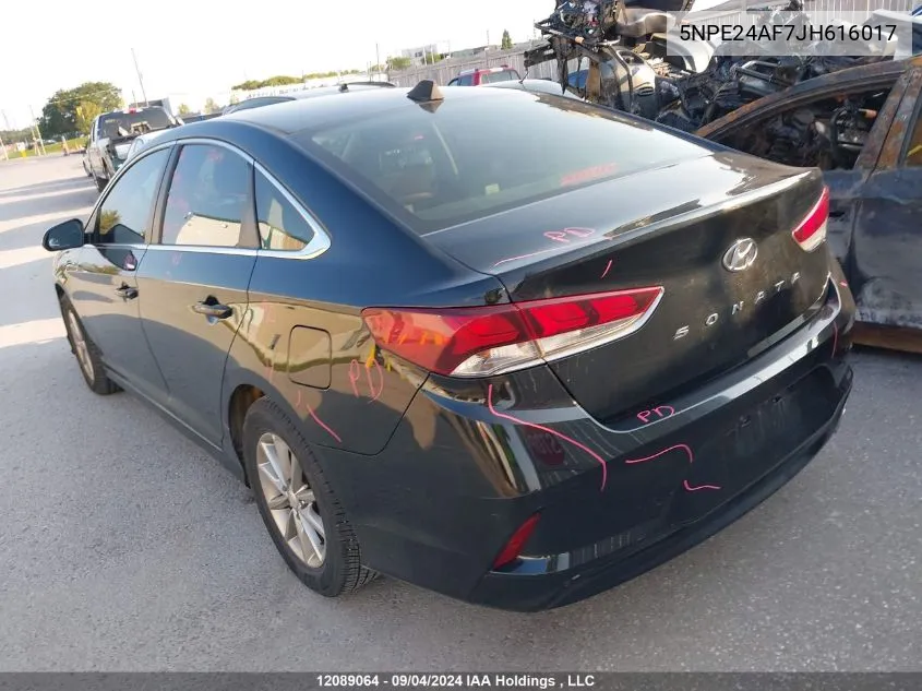 2018 Hyundai Sonata Gl VIN: 5NPE24AF7JH616017 Lot: 12089064