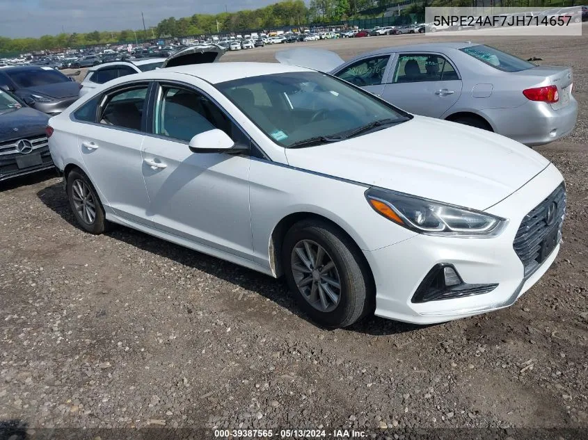 2018 Hyundai Sonata Se VIN: 5NPE24AF7JH714657 Lot: 39387565