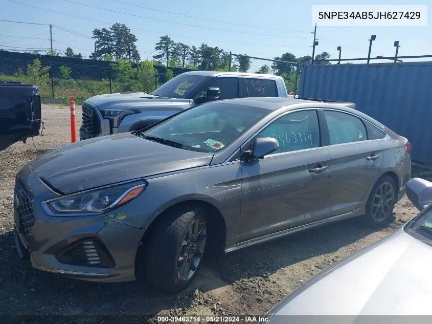 2018 Hyundai Sonata Sport 2.0T VIN: 5NPE34AB5JH627429 Lot: 39463714