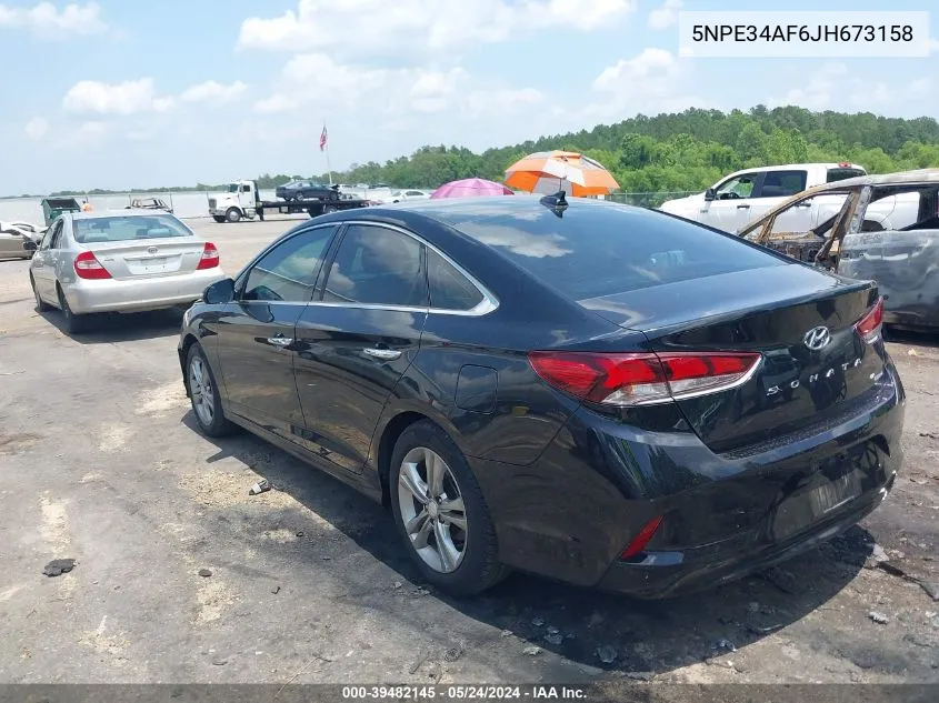 2018 Hyundai Sonata Limited VIN: 5NPE34AF6JH673158 Lot: 39482145