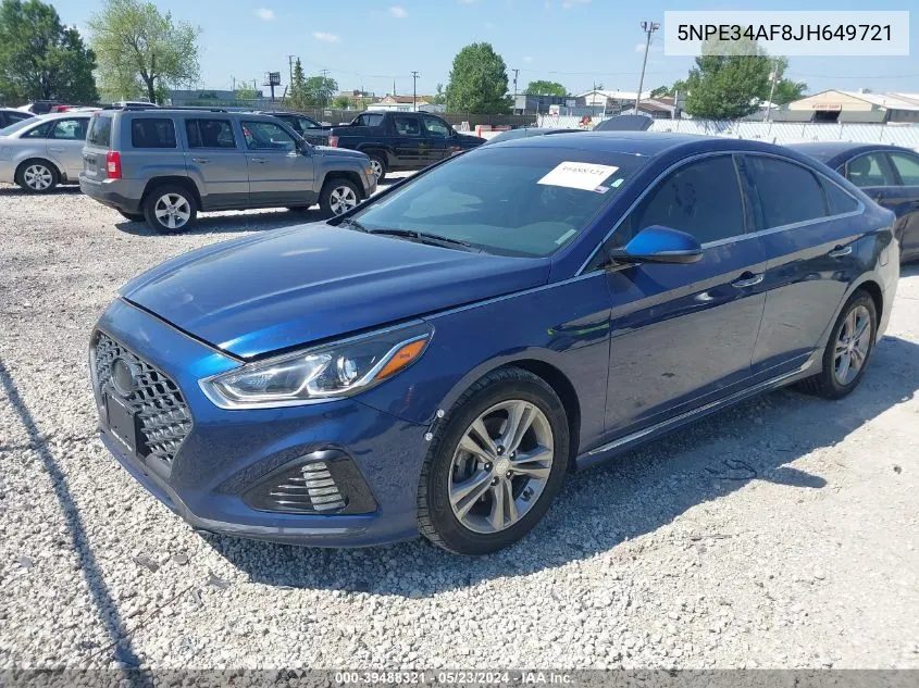 2018 Hyundai Sonata Sport VIN: 5NPE34AF8JH649721 Lot: 39488321