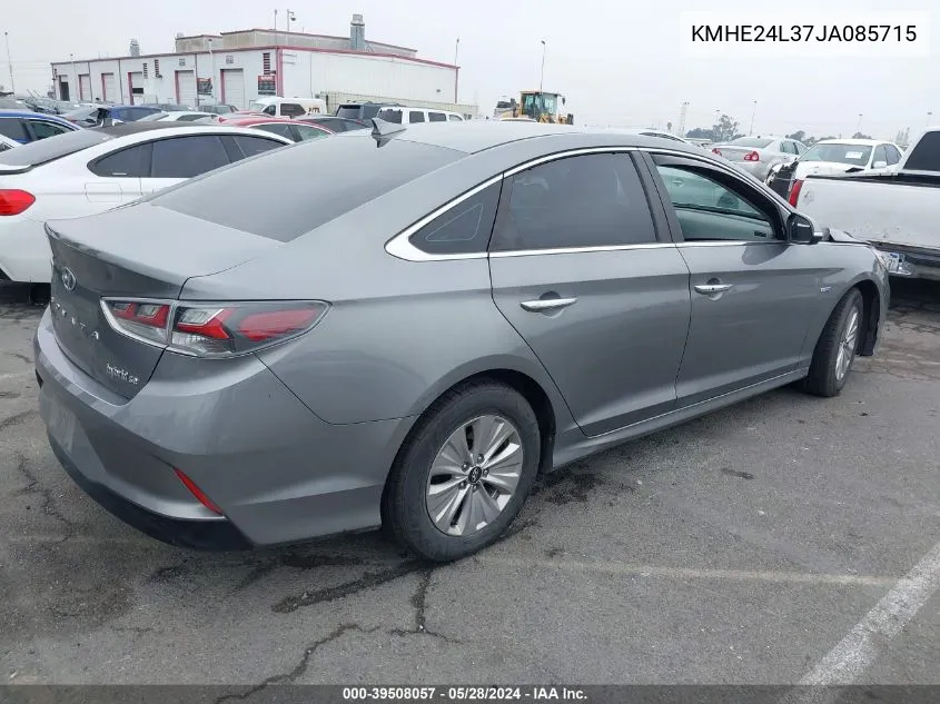 KMHE24L37JA085715 2018 Hyundai Sonata Hybrid Se