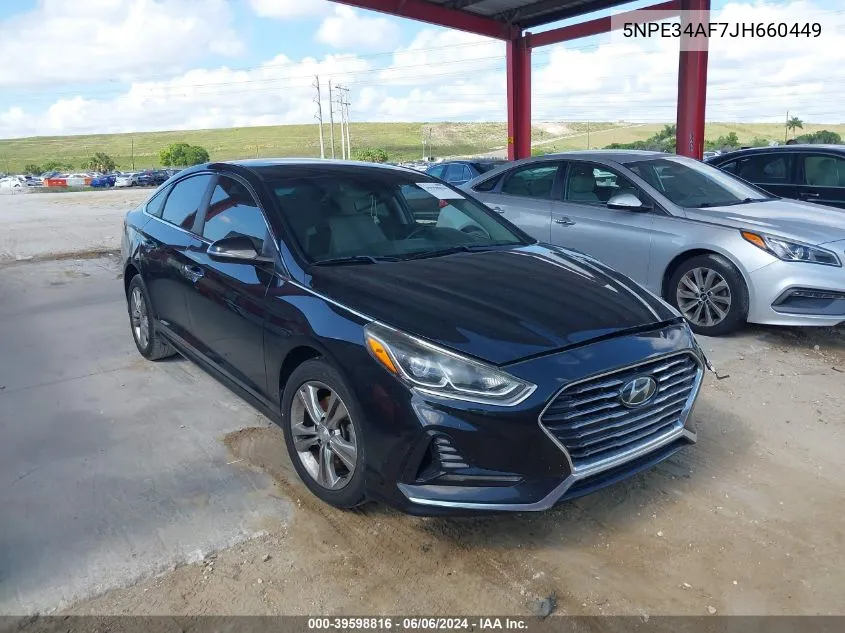 2018 Hyundai Sonata Sel VIN: 5NPE34AF7JH660449 Lot: 39598816