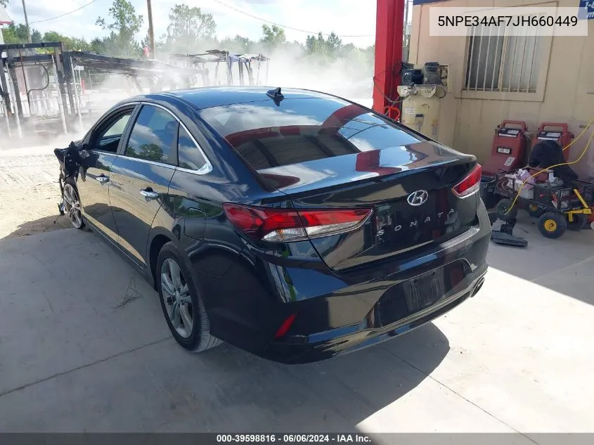 5NPE34AF7JH660449 2018 Hyundai Sonata Sel