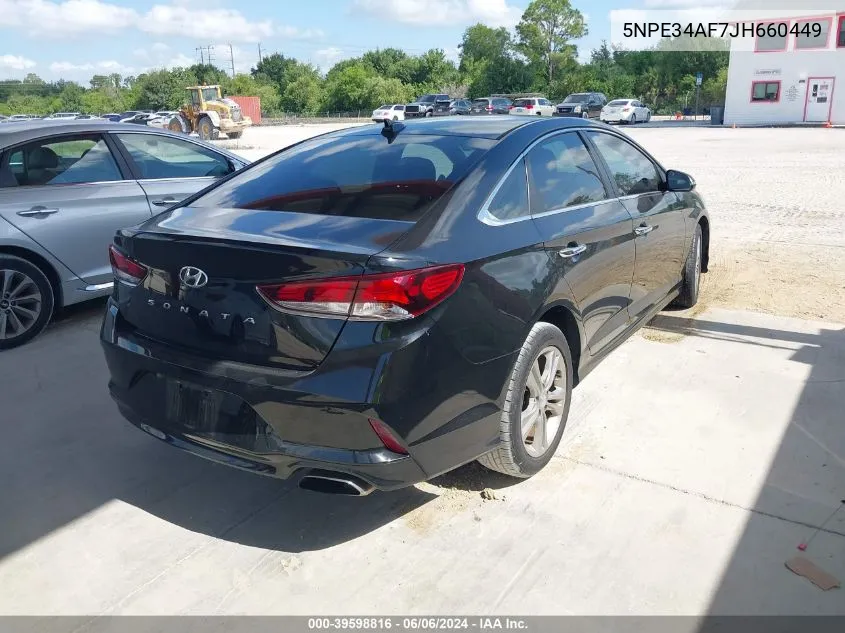 2018 Hyundai Sonata Sel VIN: 5NPE34AF7JH660449 Lot: 39598816