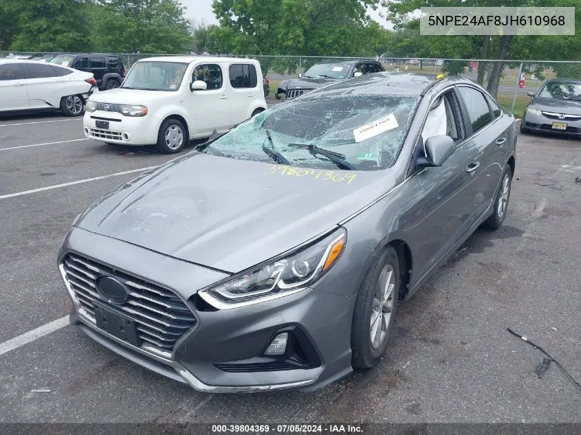 2018 Hyundai Sonata Se VIN: 5NPE24AF8JH610968 Lot: 39804369