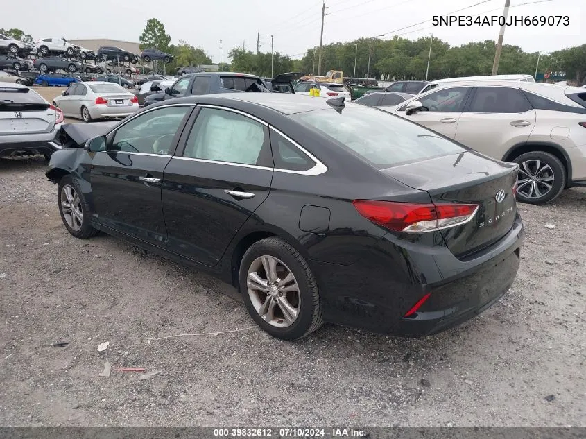 5NPE34AF0JH669073 2018 Hyundai Sonata Sport/Limited/Sel