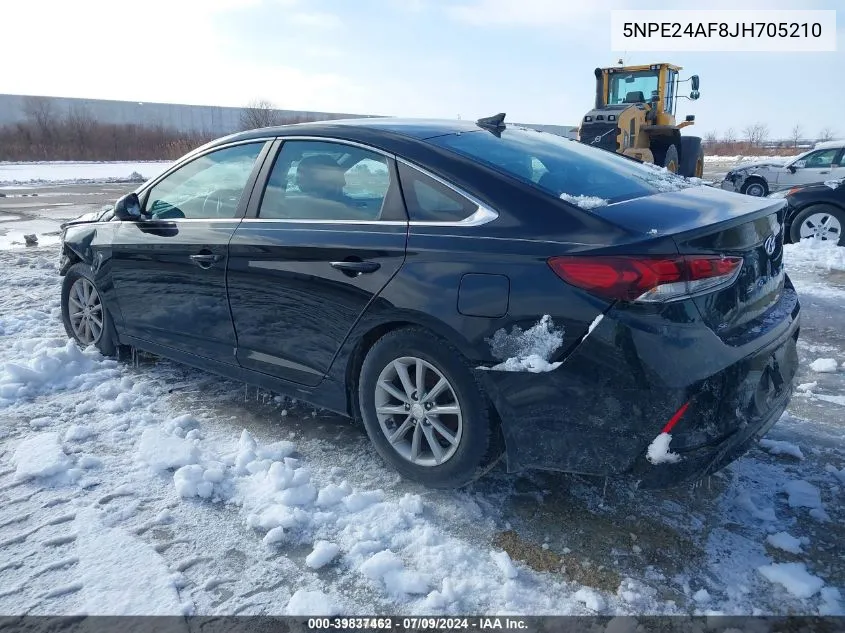 2018 Hyundai Sonata Se VIN: 5NPE24AF8JH705210 Lot: 39837462