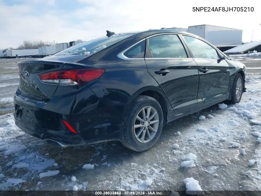 2018 Hyundai Sonata Se VIN: 5NPE24AF8JH705210 Lot: 39837462