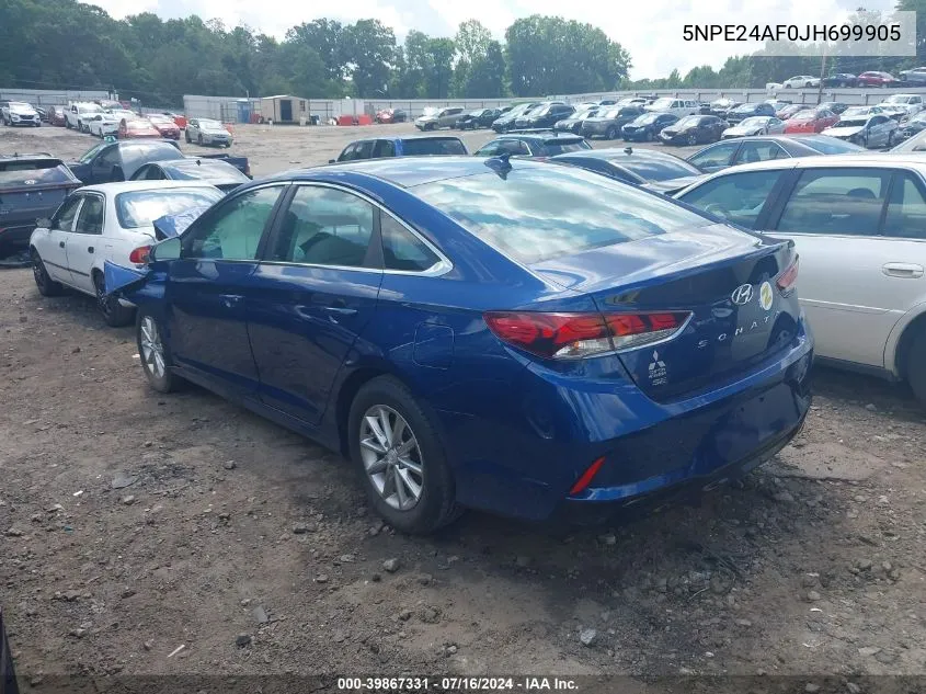 5NPE24AF0JH699905 2018 Hyundai Sonata Se