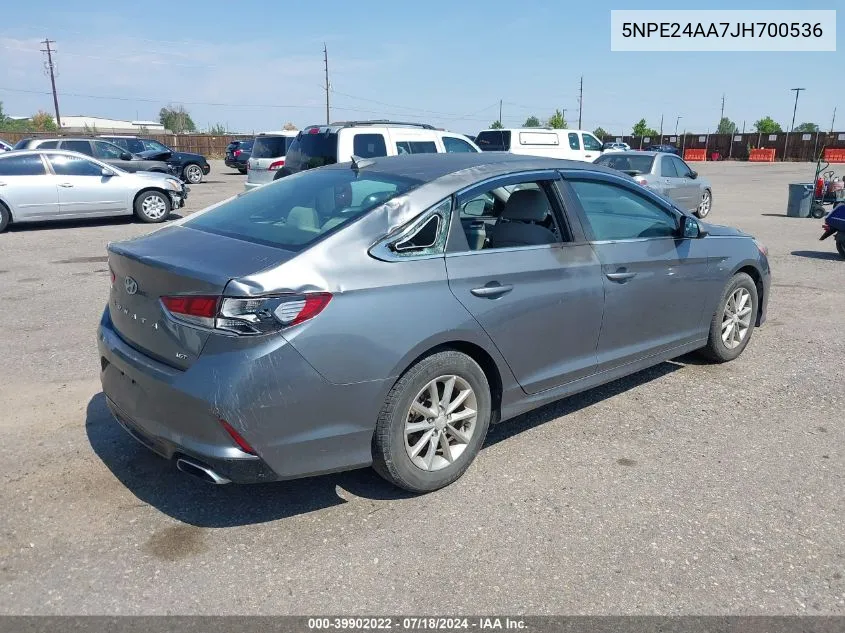 5NPE24AA7JH700536 2018 Hyundai Sonata Eco