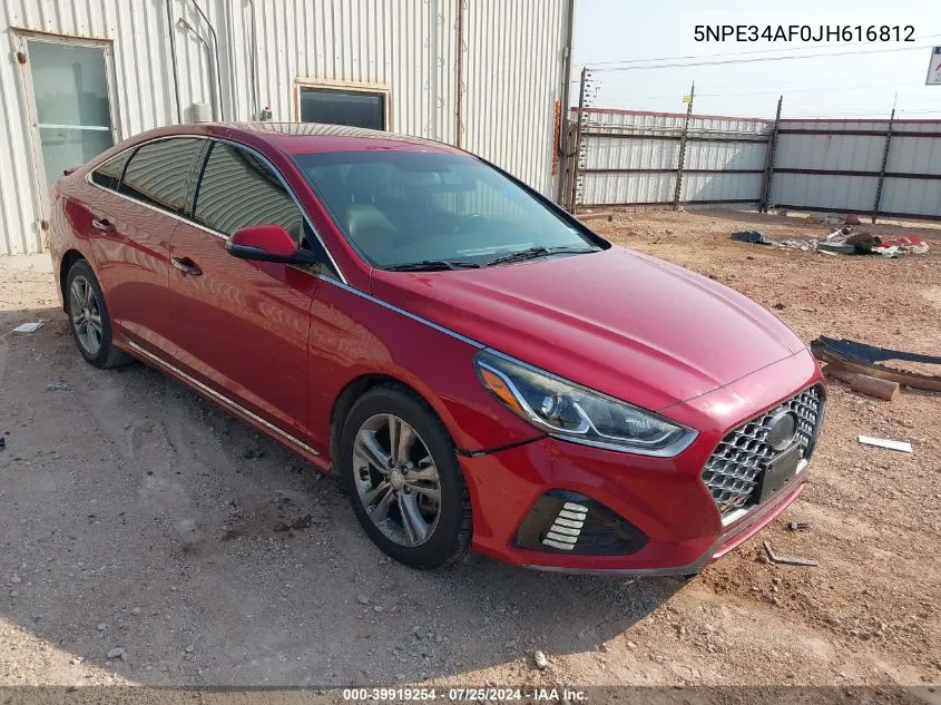 2018 Hyundai Sonata Sport VIN: 5NPE34AF0JH616812 Lot: 39919254