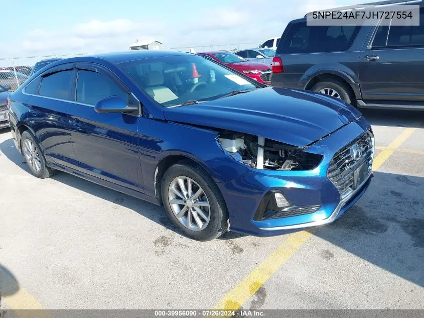 2018 Hyundai Sonata Se VIN: 5NPE24AF7JH727554 Lot: 39956090