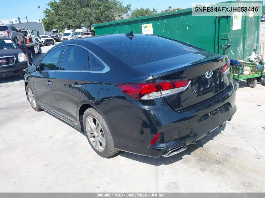 5NPE34AFXJH653446 2018 Hyundai Sonata Sport