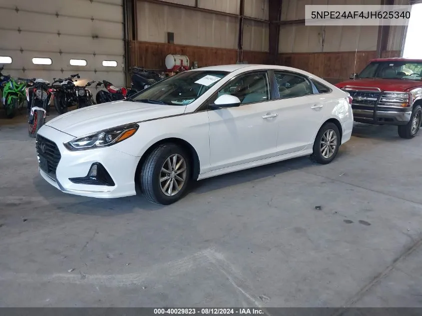 2018 Hyundai Sonata Se VIN: 5NPE24AF4JH625340 Lot: 40029823