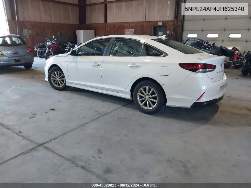 5NPE24AF4JH625340 2018 Hyundai Sonata Se